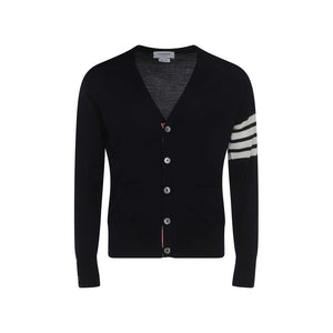 Thom Browne Blauer Wollcardigan Oves Aries