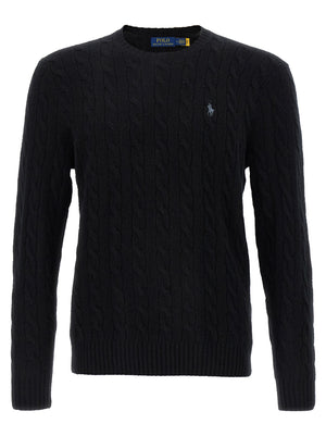 Polo Ralph Lauren Schwarzer Wollcardigan