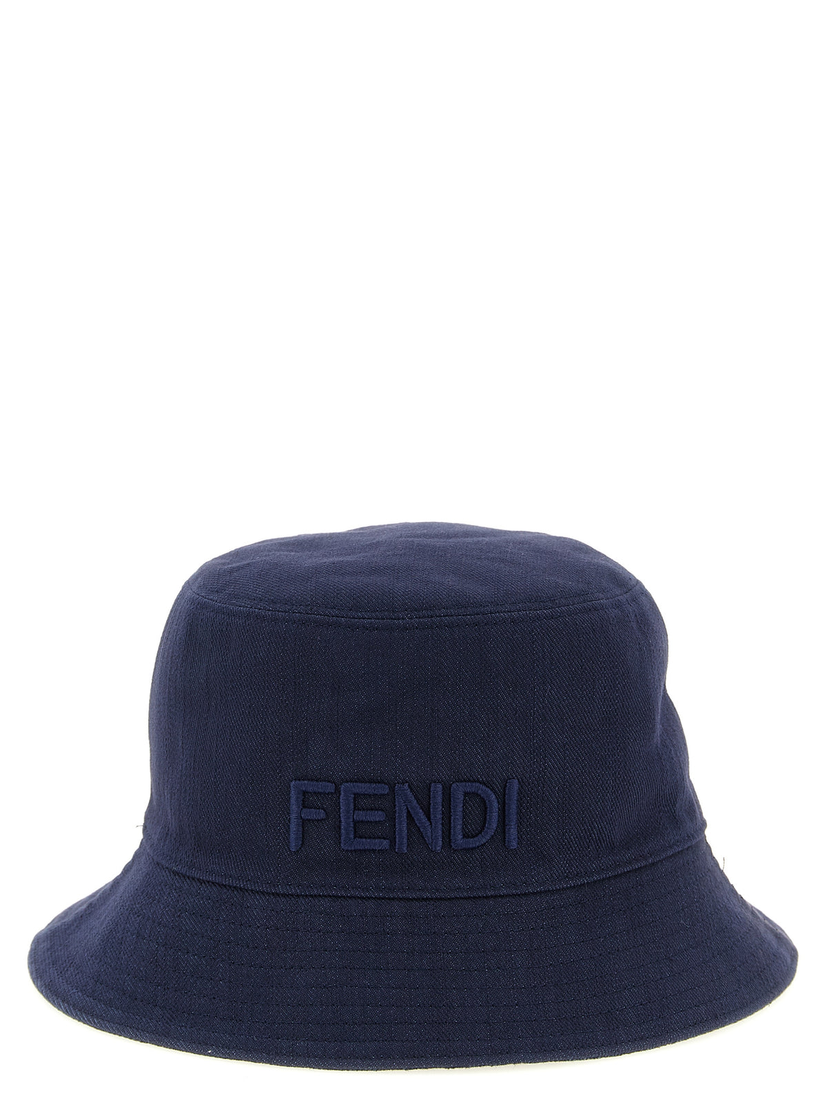 Fendi Blauer Baumwoll-Eimerhut