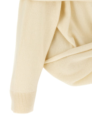 Armarium Weiße Wollstrickjacke