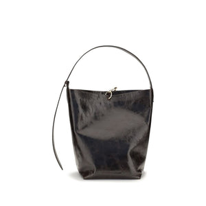 Benedetta Bruzziches Schwarze Bos Taurus Kalbsleder Schultertasche