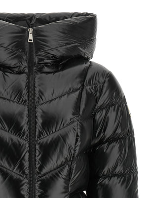 Black Polyamide Full-Length Jacket