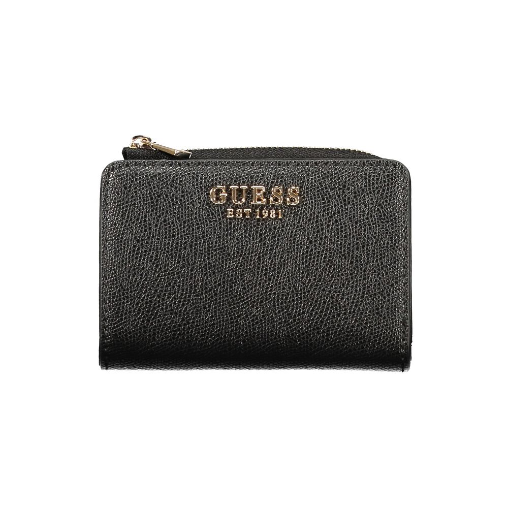 Guess Jeans Schwarzes Portemonnaie aus Polyethylen