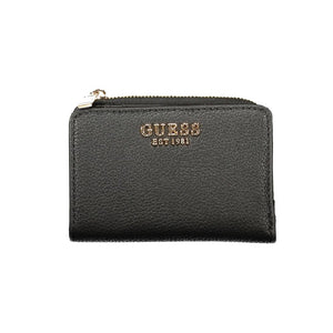 Guess Jeans Schwarzes Portemonnaie aus Polyethylen
