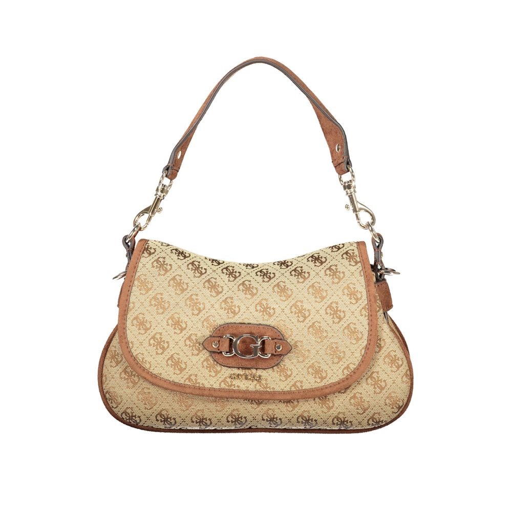 Guess Jeans Beige Polyester Handtasche