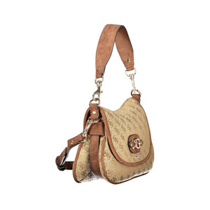 Guess Jeans Beige Polyester Handtasche