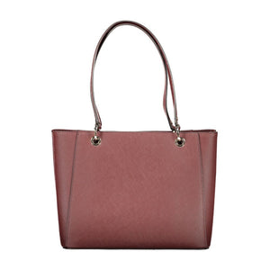 Guess Jeans Braune Handtasche aus Polyethylen