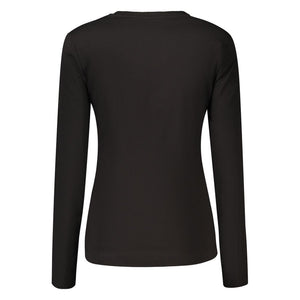 Guess Jeans Schwarzes Baumwoll-T-Shirt