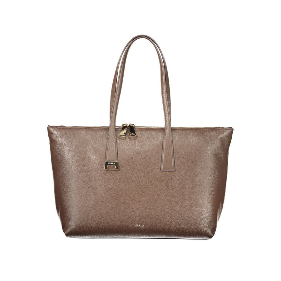 Furla Braune Lederhandtasche
