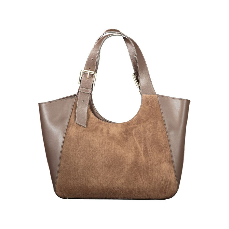 Furla Braune Lederhandtasche