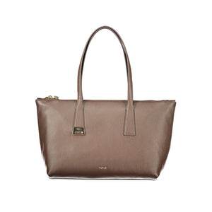 Furla Braune Lederhandtasche