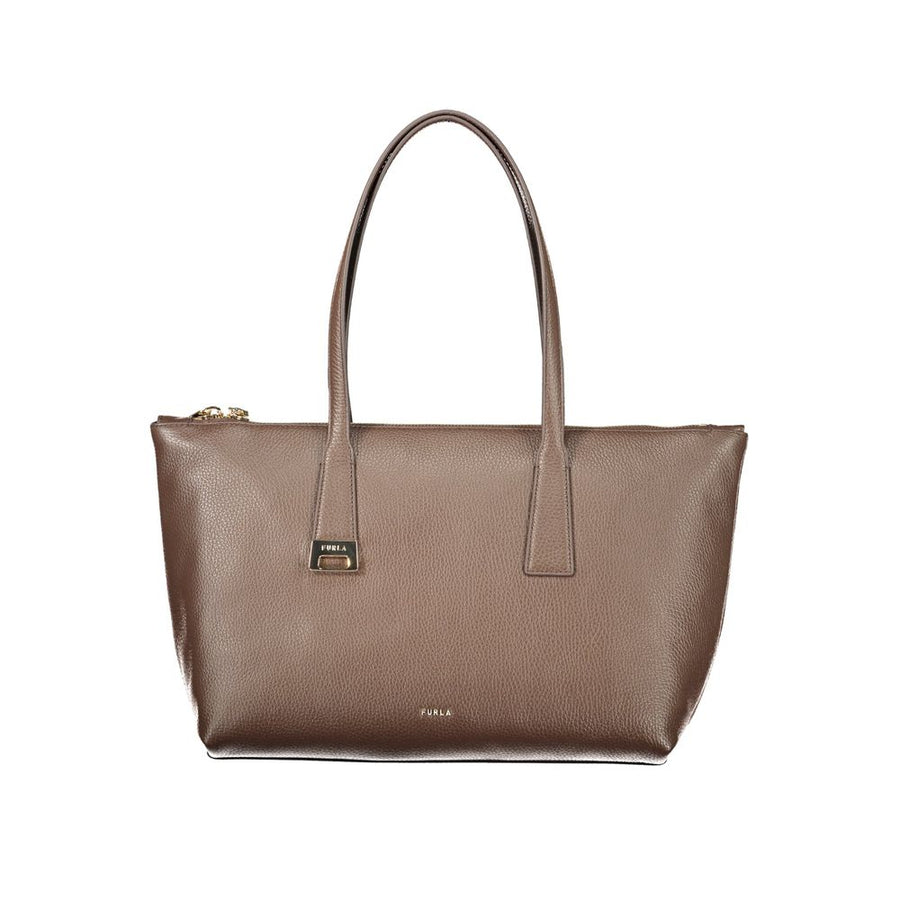 Furla Braune Lederhandtasche