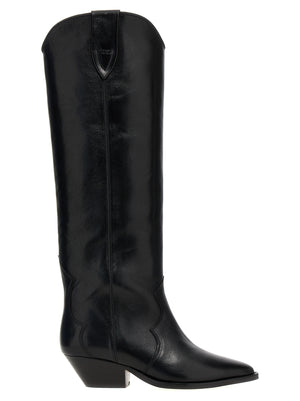 Isabel Marant Schwarze Chelsea Boots aus Kalbsleder