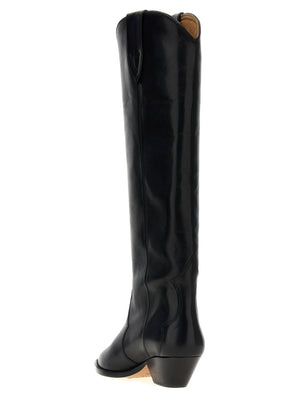 Isabel Marant Schwarze Chelsea Boots aus Kalbsleder