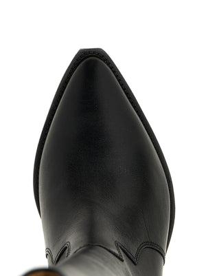 Isabel Marant Schwarze Chelsea Boots aus Kalbsleder