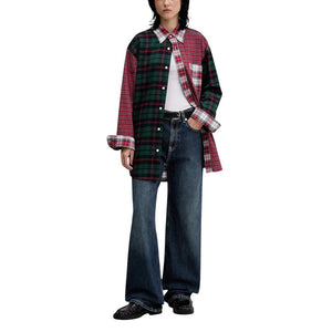 Tommy Hilfiger Jeans Rotes Langarmshirt aus Baumwolle
