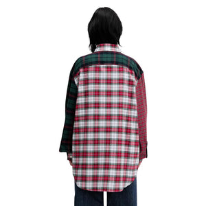Tommy Hilfiger Jeans Rotes Langarmshirt aus Baumwolle