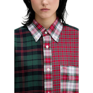 Tommy Hilfiger Jeans Rotes Langarmshirt aus Baumwolle