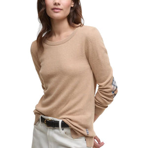 Barbour Beiger Wollpullover