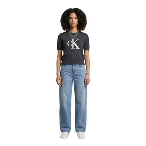 Calvin Klein Jeans Grauer Baumwollpullover
