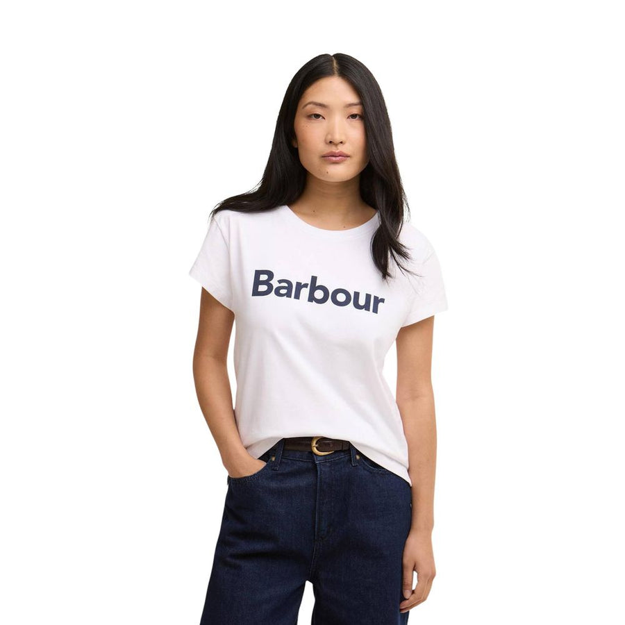 Barbour Weißes Baumwoll-T-Shirt