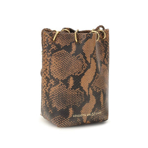 Benedetta Bruzziches Braune Kalbsleder Bos Taurus Bucket Bag