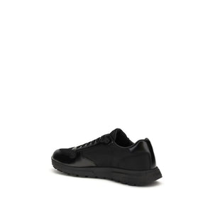 Prada Schwarze Sneaker aus recyceltem Polyamid