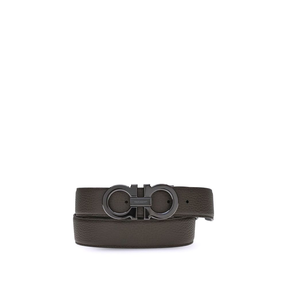 Ferragamo Brauner Kalbsleder Bos Taurus Regular Gürtel