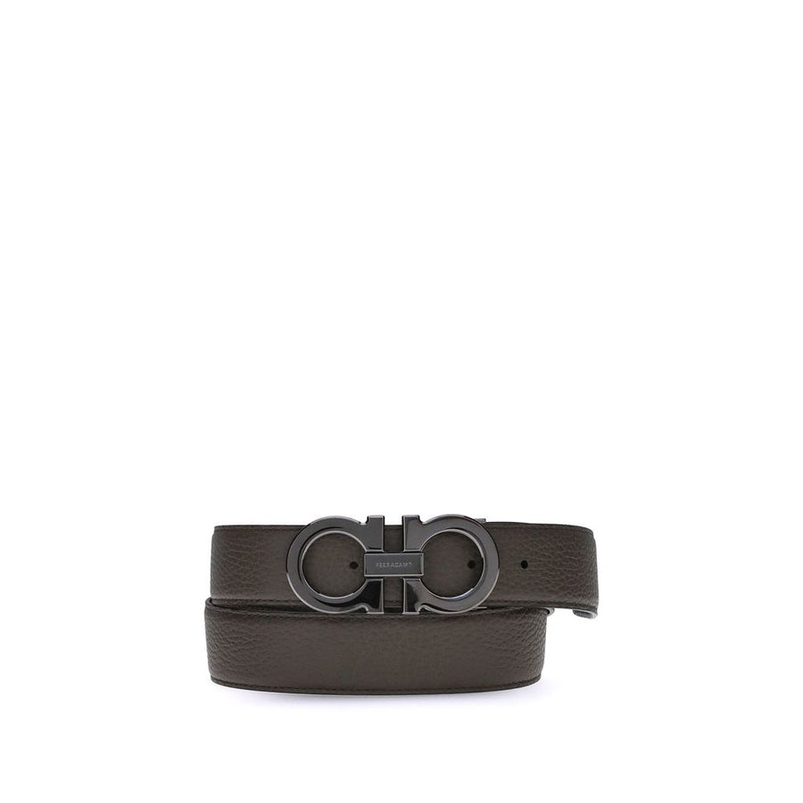Ferragamo Brauner Kalbsleder Bos Taurus Regular Gürtel