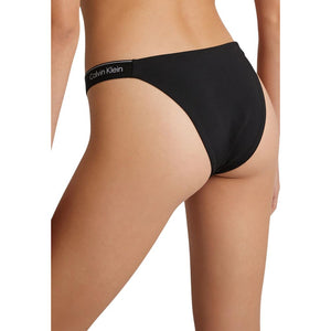 Calvin Klein Jeans Schwarzer Bikini aus recyceltem Polyester