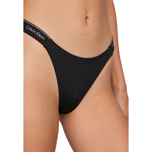 Calvin Klein Jeans Schwarzer Bikini aus recyceltem Polyester