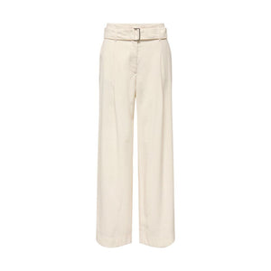 Only Cremefarbene Hose aus Polyester