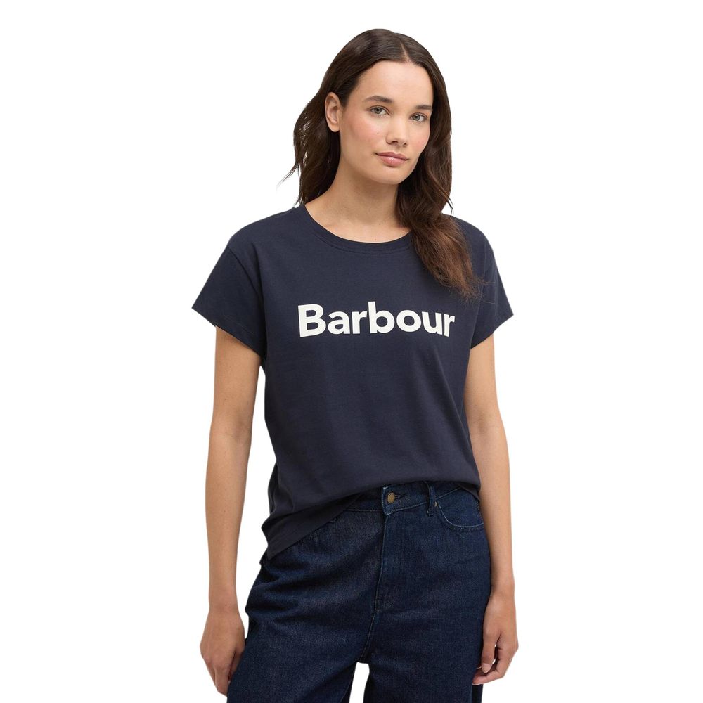 Barbour Blaues Baumwoll-T-Shirt