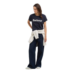 Barbour Blaues Baumwoll-T-Shirt