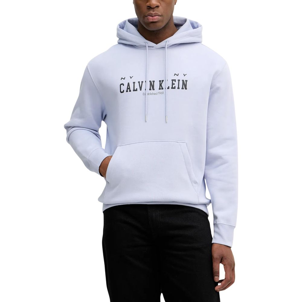 Calvin Klein Jeans Lila Kapuzenpullover aus Baumwolle