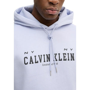 Calvin Klein Jeans Lila Kapuzenpullover aus Baumwolle