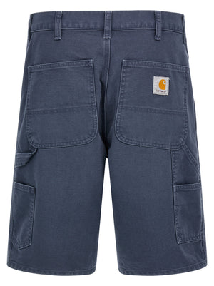 Carhartt Wip Blaue Bio-Baumwoll-Bermudashorts