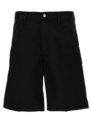 Carhartt Wip Schwarze Bermuda-Shorts aus Polyester