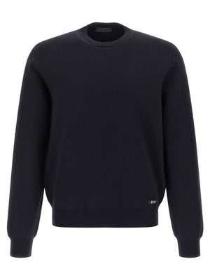 Prada Blauer Cardigan aus Schurwolle