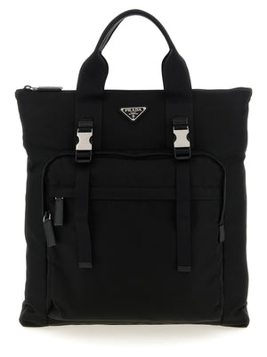 Prada Schwarze Tote Bag aus recyceltem Polyamid