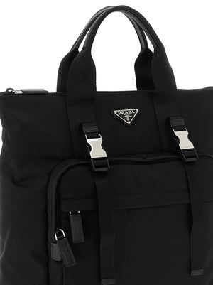 Prada Schwarze Tote Bag aus recyceltem Polyamid