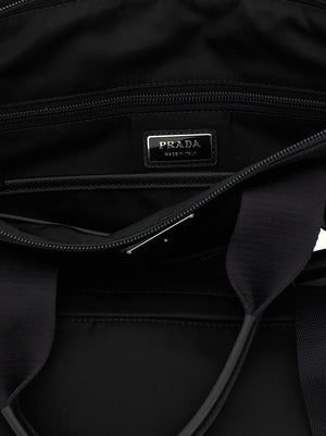Prada Schwarze Tote Bag aus recyceltem Polyamid