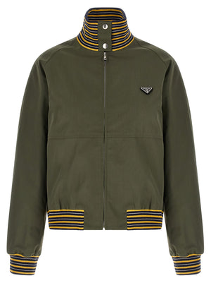 Prada Bicolor Polyester Bomber