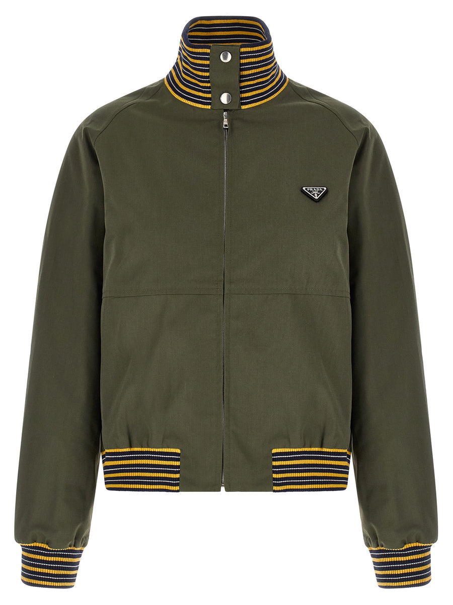 Prada Bicolor Polyester Bomber