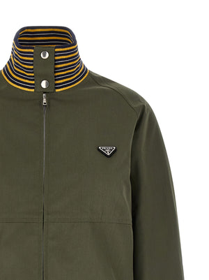 Prada Bicolor Polyester Bomber