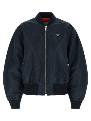 Prada Blauer Bomber aus Polyamid