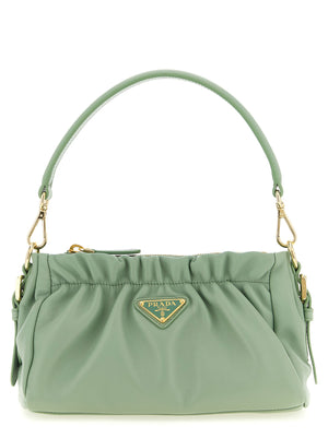 Prada Schultertasche aus zweifarbigem Lammleder