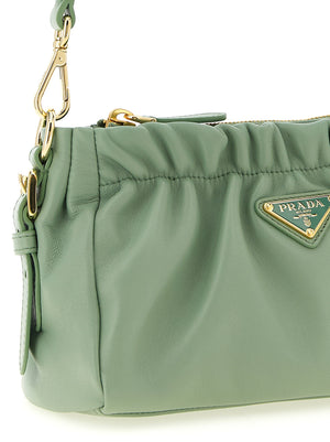 Prada Schultertasche aus zweifarbigem Lammleder