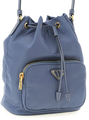Prada Blaue Handtasche aus recyceltem Polyamid