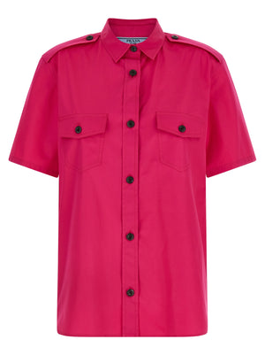 Prada Fuchsia Baumwollbluse